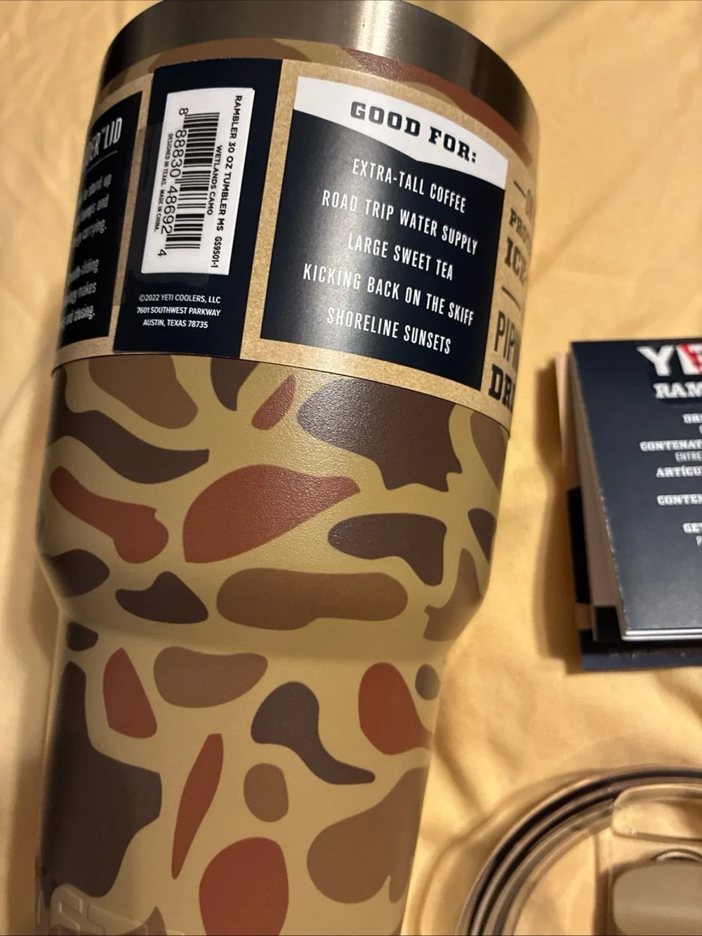 Yeti 30 oz camo/camouflage rambler tumbler cup